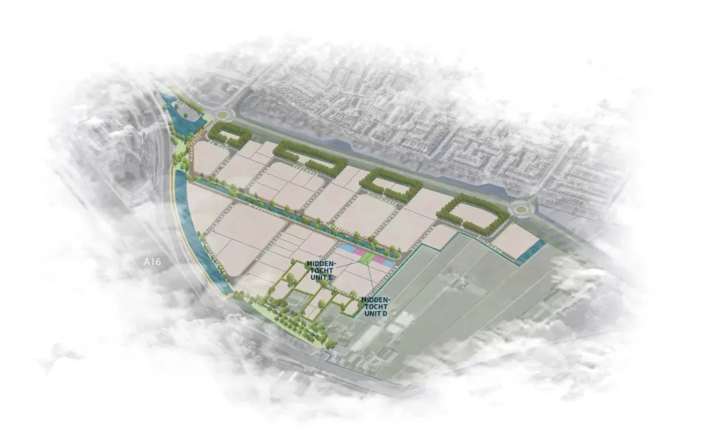 Middentocht bedrijfsunits D & E plattegrond